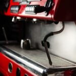 Close-up of an espresso machine showing the portafilter area, relevant for gasket replacement.